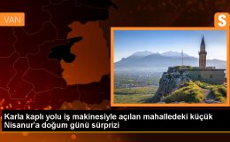 Van’da Terk Edilen Mahalleye Doğum Günü Sürprizi