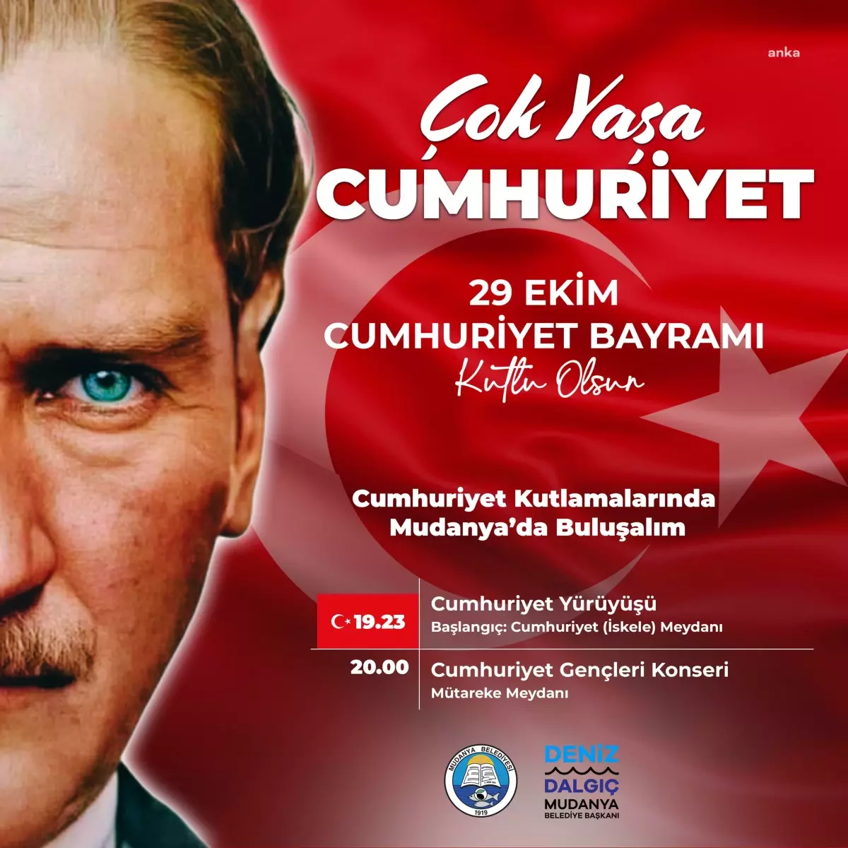Mudanya’da 29 Ekim Cumhuriyet Bayramı Coşkusu