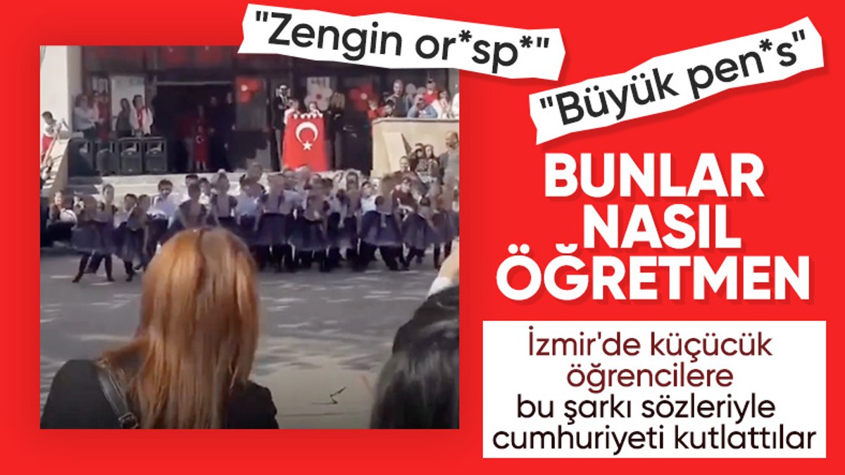 İzmir’de müstehcen sözlü şarkı ile Cumhuriyet Bayramı kutlaması