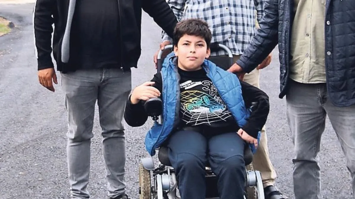 SMA hastası Mehmet artık okuluna rahatça gidebilecek