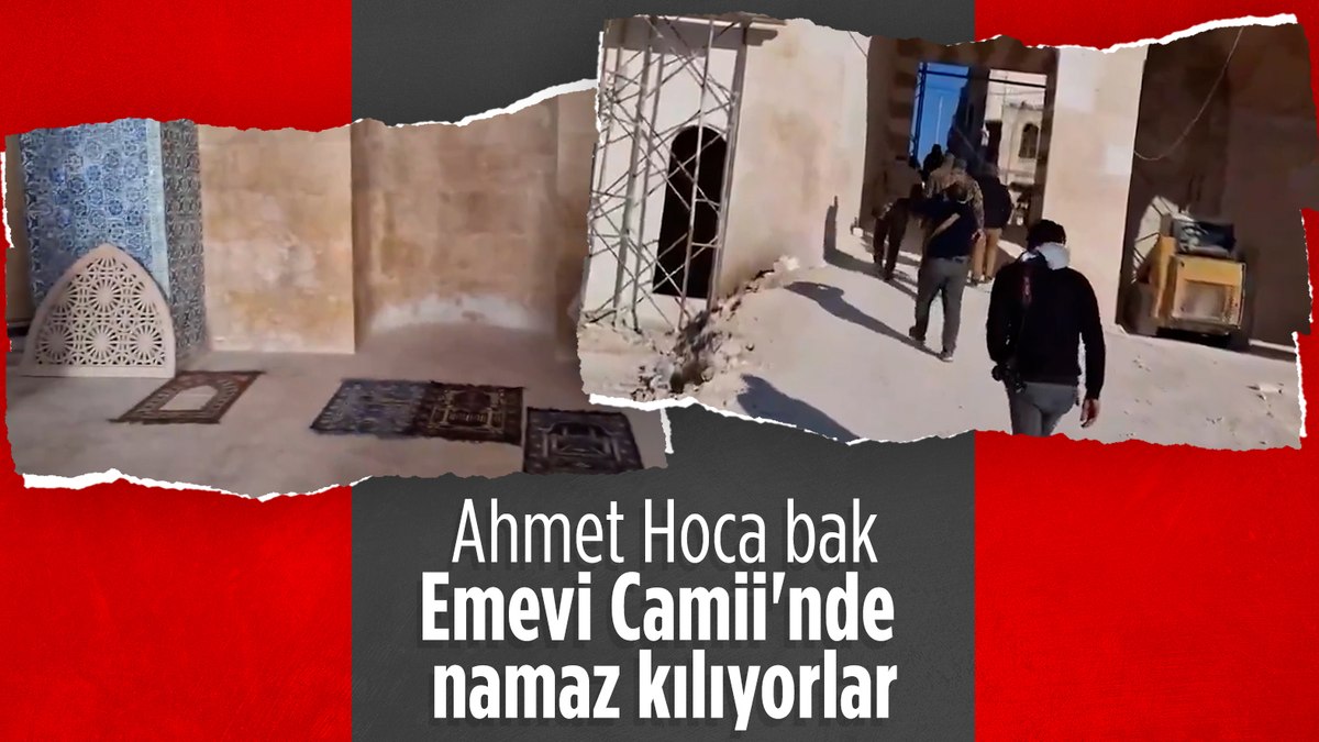 Halep’i ele geçiren muhalifler Emevi Camii’nde namaz kıldı