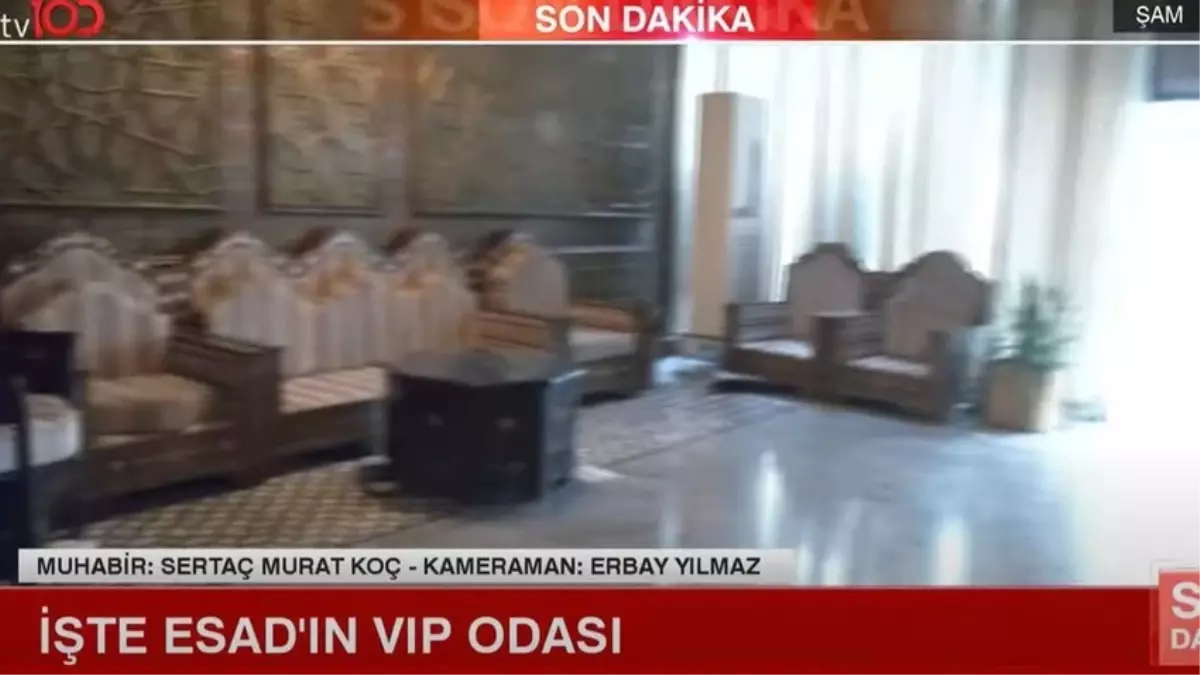 tv100 Ekibi, Esad’ın Kaçış Rotasını ve VIP Odasını Görüntüledi
